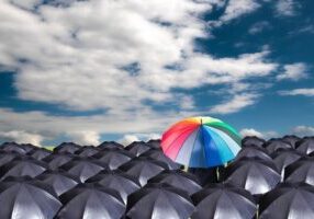 Rainbow-umbrella