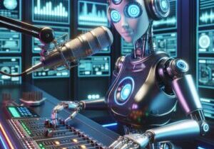 a-female-robot-radio-DJ
