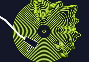 Poster,Of,The,Vinyl,Record.,Vector,Illustration,Music,On,Dark